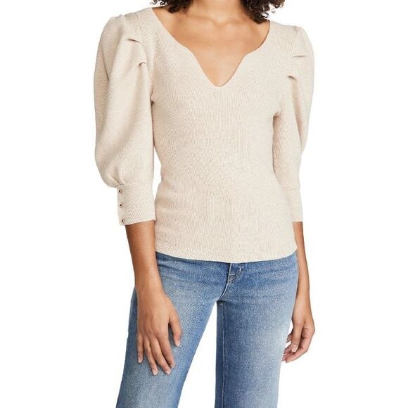 ba&sh Harris Sweater Ivory Size M $250.00 - Picture 2 of 9